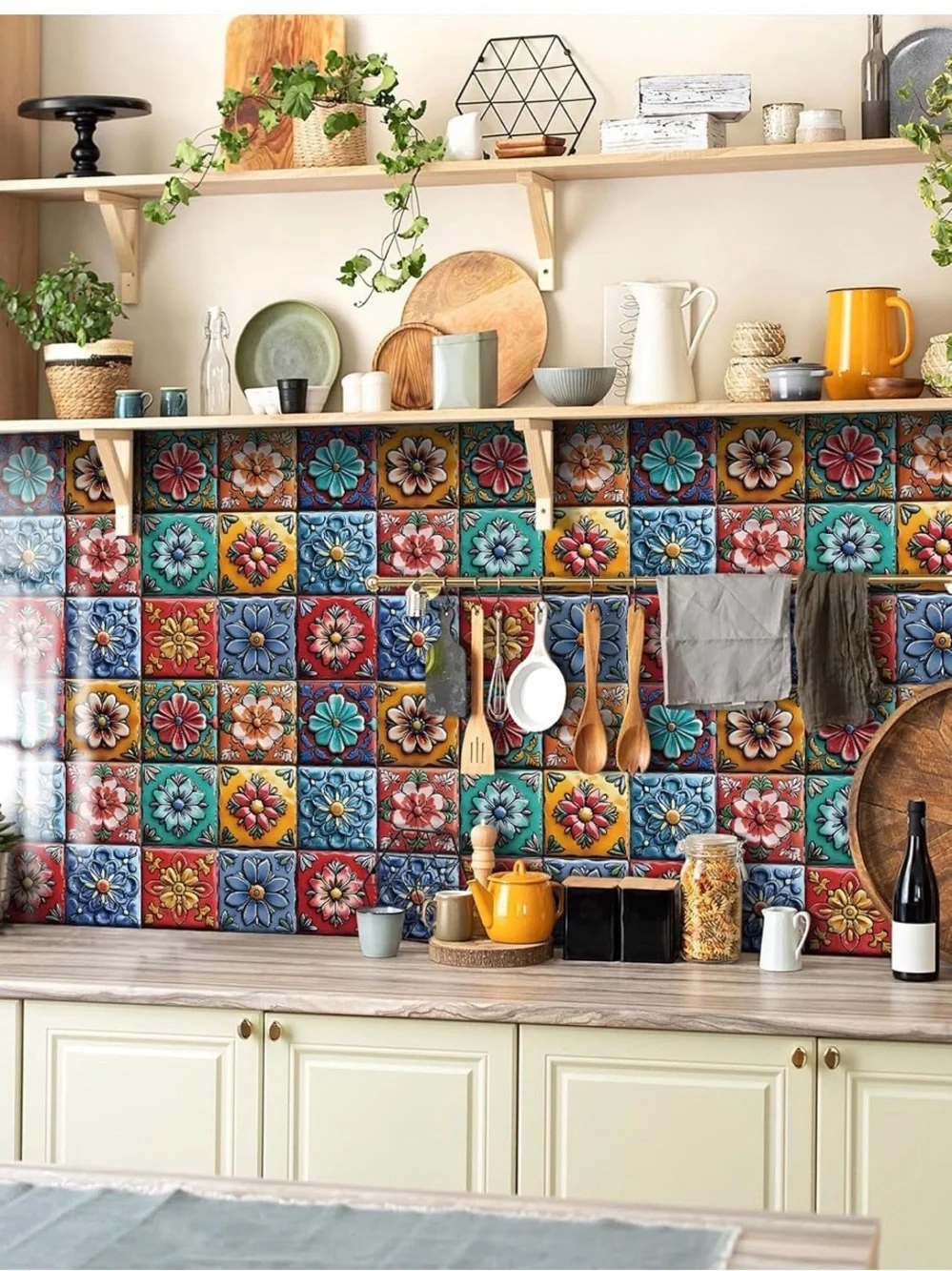 Peel and Stick Backsplash Tile Stickers Set - set of 12
